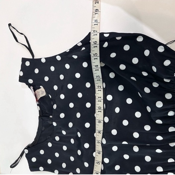 Vintage Dani/Michaels polka dots Sleeveless Crew Neck Midi Sundress - Picture 16 of 16
